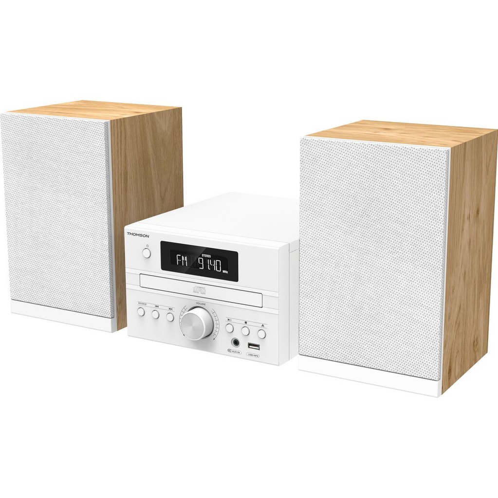 Thomson MIC121BT Stereo - Radio / BT / USB - Cosy White