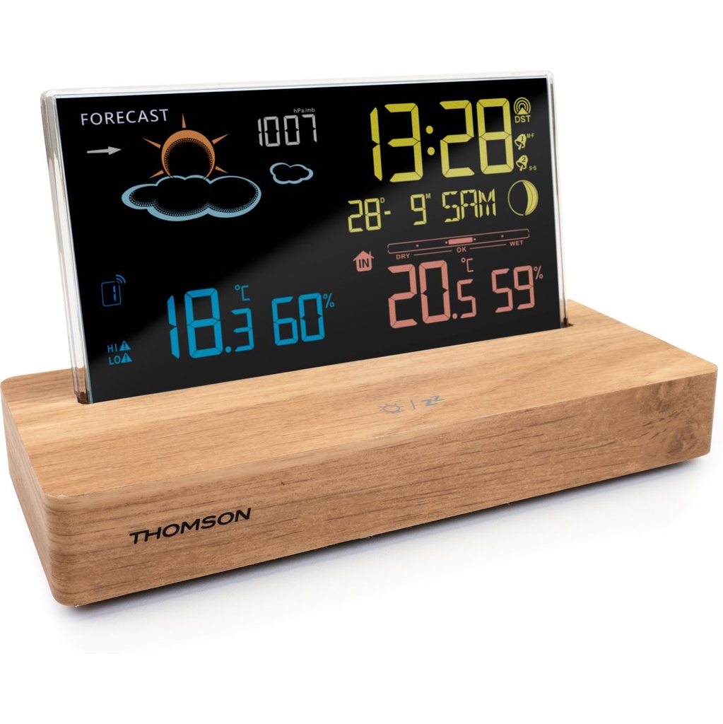 Thomson CT610 Alarm Clock + Weather Station - Dark