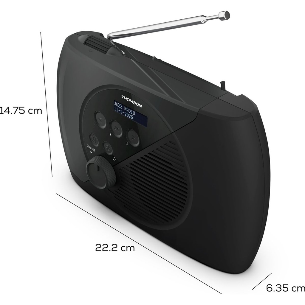 Thomson RT350DAB Portable DAB+ / FM Radio - Black