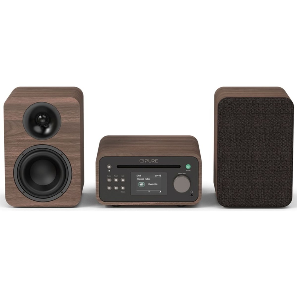 Pure Classic Stereo Mini Coffee Brown/Walnut