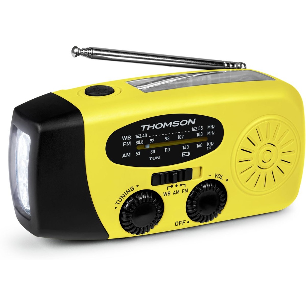 Thomson Emergency Hand Crank Radio - Yellow