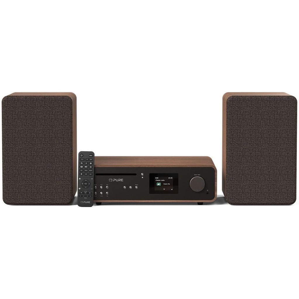 Pure Classic Stereo Coffee Black/Walnut