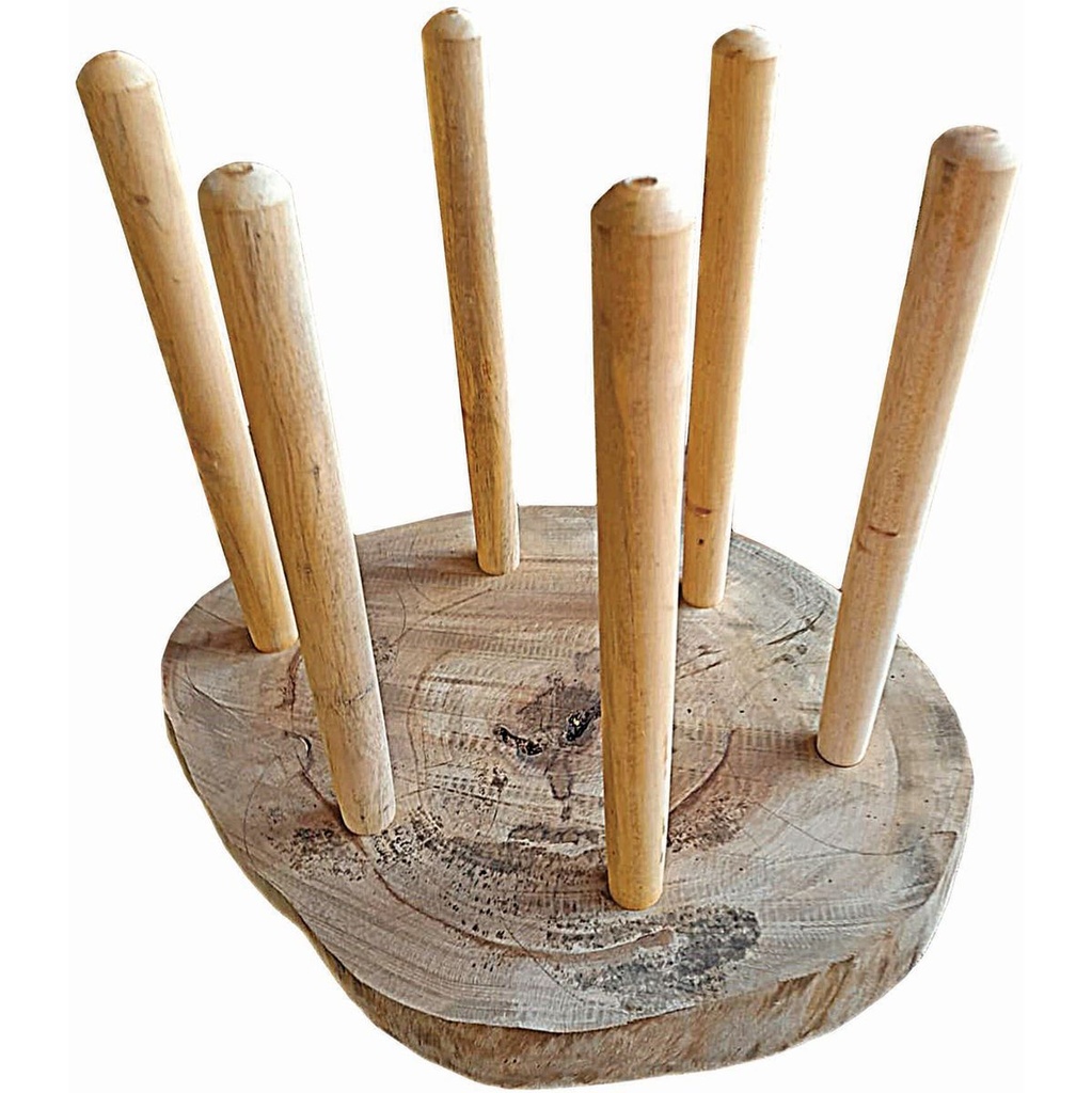 Terre Didgeridoo Stand Round 6 Wood