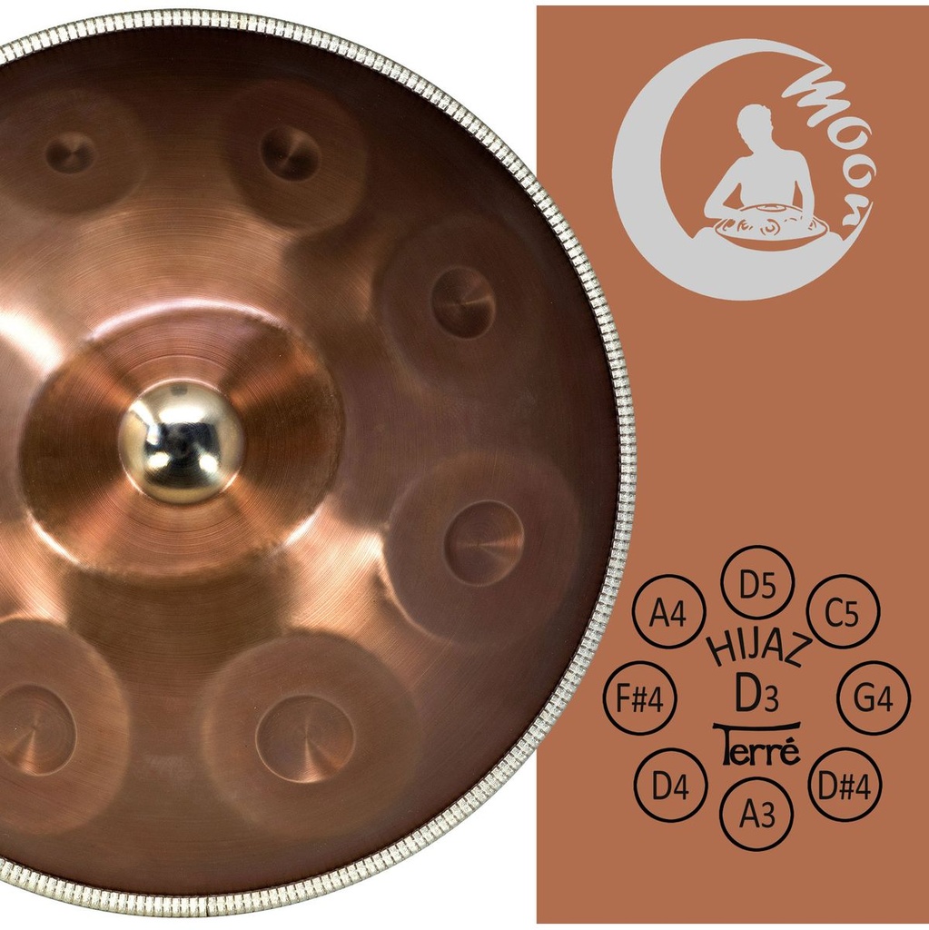Terre Moon-II Handpan D-Hijaz