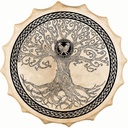 Terre Shaman Drum Siberian Tree Of Life Goat 58cm