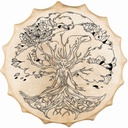 Terre Shaman Drum Siberian Lady Of The Wood Goat 58cm