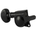 Grover Mini Locking Mheads Set Black Chrome