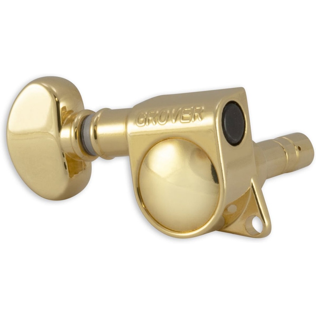 Grover 6 In Line Mini Locking Mheads Left Hand Gold