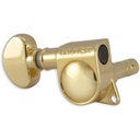 Grover 6 In Line Mini Locking Mheads Left Hand Gold