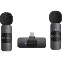 Boya BY-V2 V2.0 Wireless Microphone For Lightning 2X Transmitter + 1X Receiver