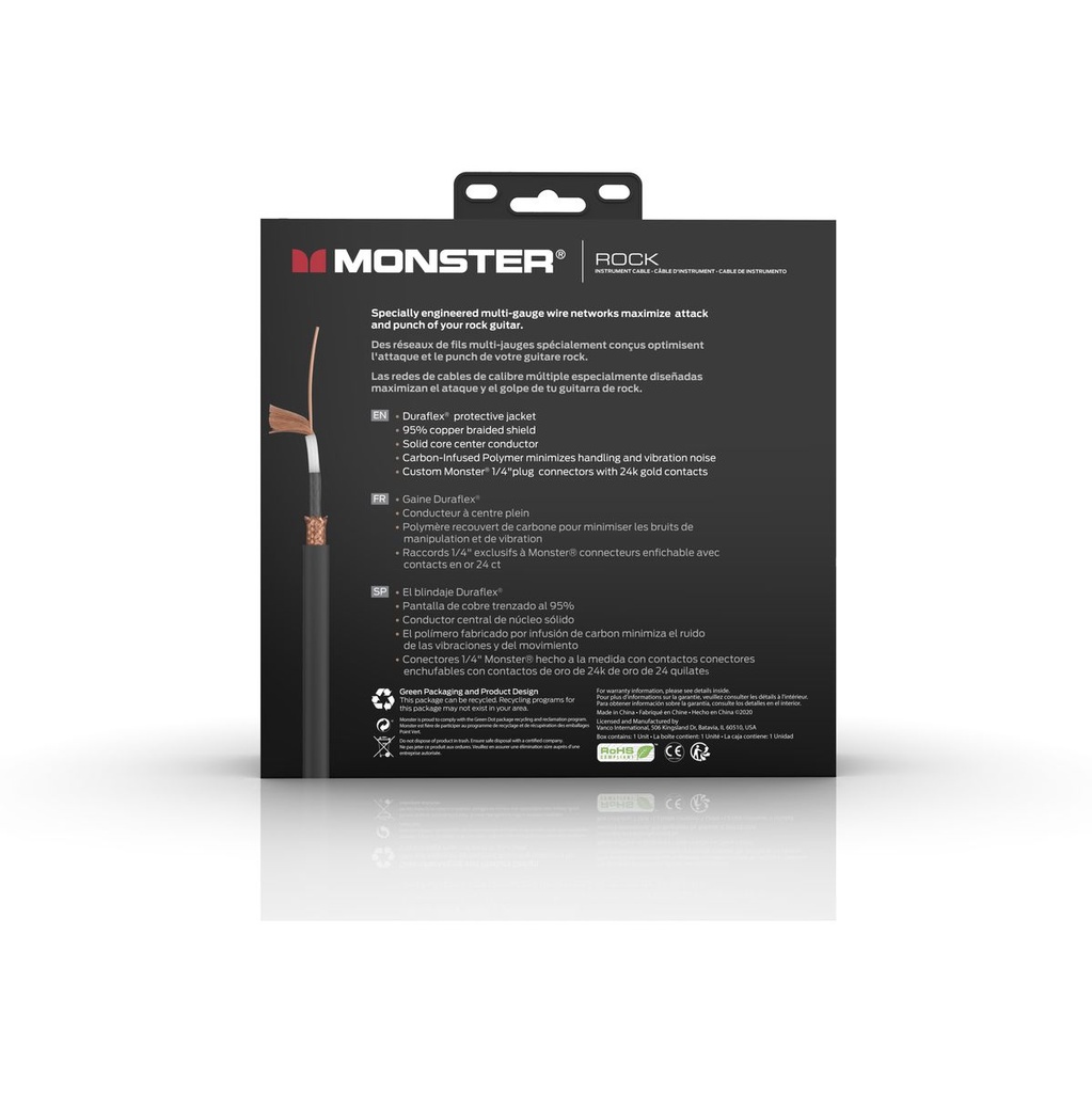 Monster Cable 6 feet Straight To Straight - Monster Rock