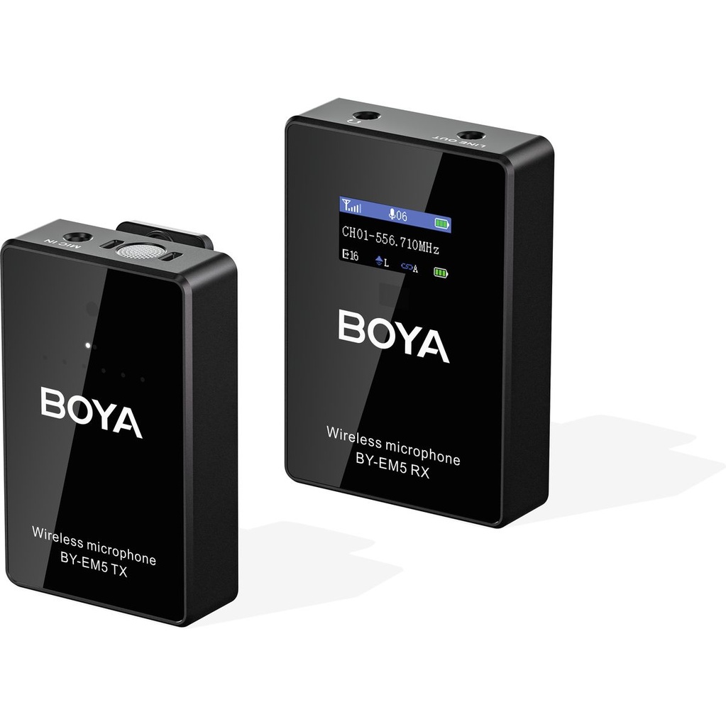 Boya BY-EM5-K1 - Uhf-Kit 1X Transmitter / 1X Receiver