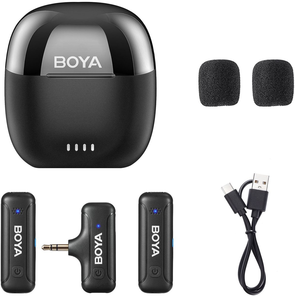Boya BY-WM3T-U2 - Kit For 3.5mm TRS 2 X Transmitter / 1X Receiver / 1X Case