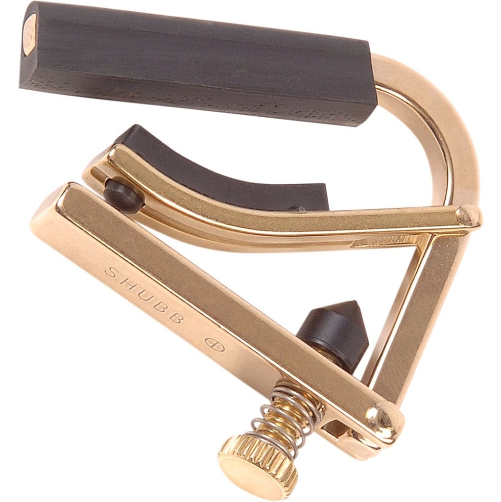 Shubb Ukulele Capo - Brass Finish