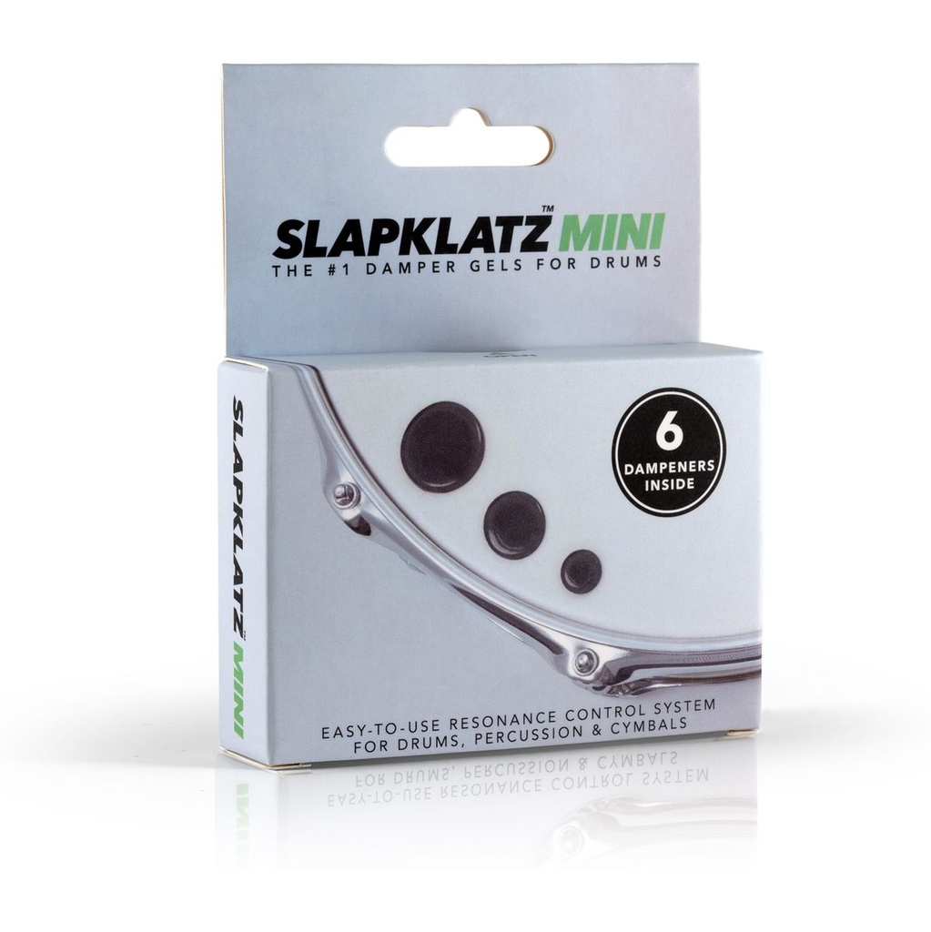 SlapKlatz 6 Mini Gel Pads w/ Case Black