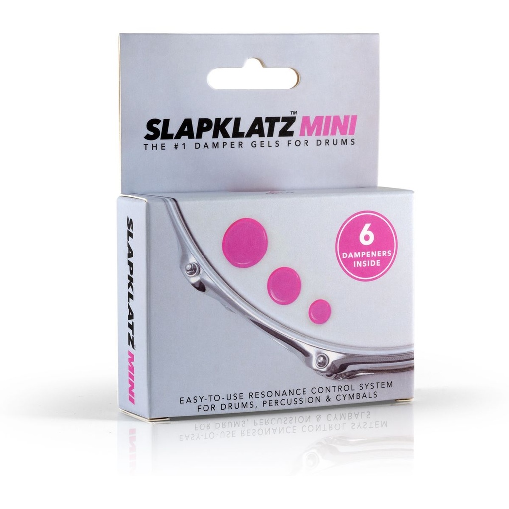 SlapKlatz 6 Mini Gel Pads w/ Case Pink
