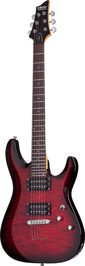 Schecter C-6 Plus See-Thru Cherry Burst