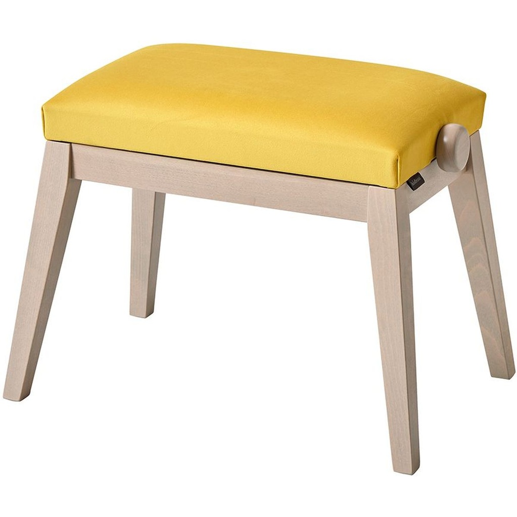 König & Meyer 13947-100-25 Piano Bench Gray Yellow Velvet