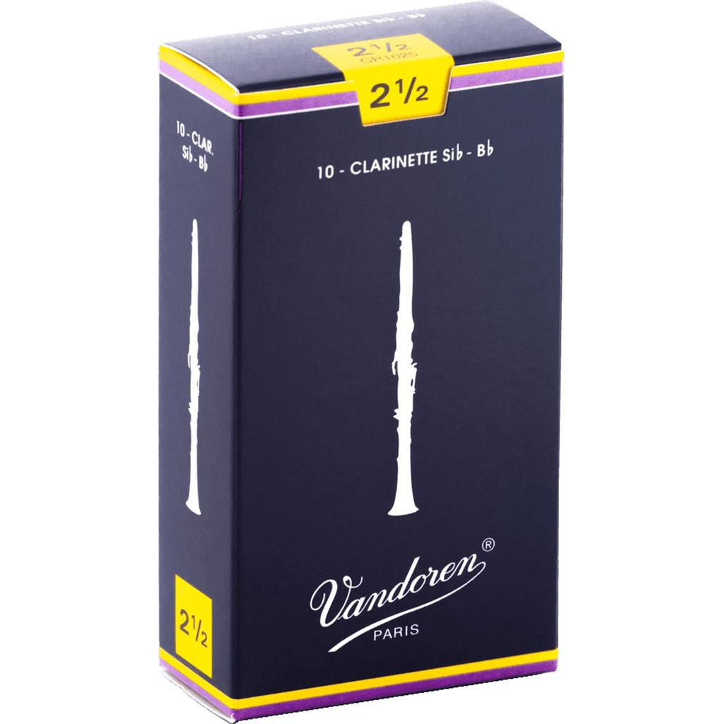 Vandoren Reeds CR1025 Bb-Clarinet Traditional 2.5