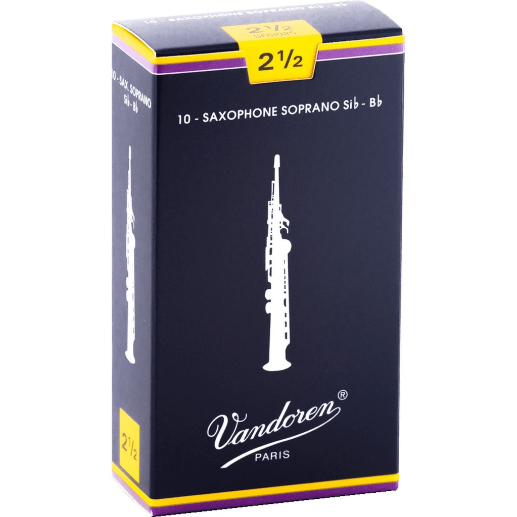 Vandoren Reeds SR2025 Soprano-Sax Traditional 2.5