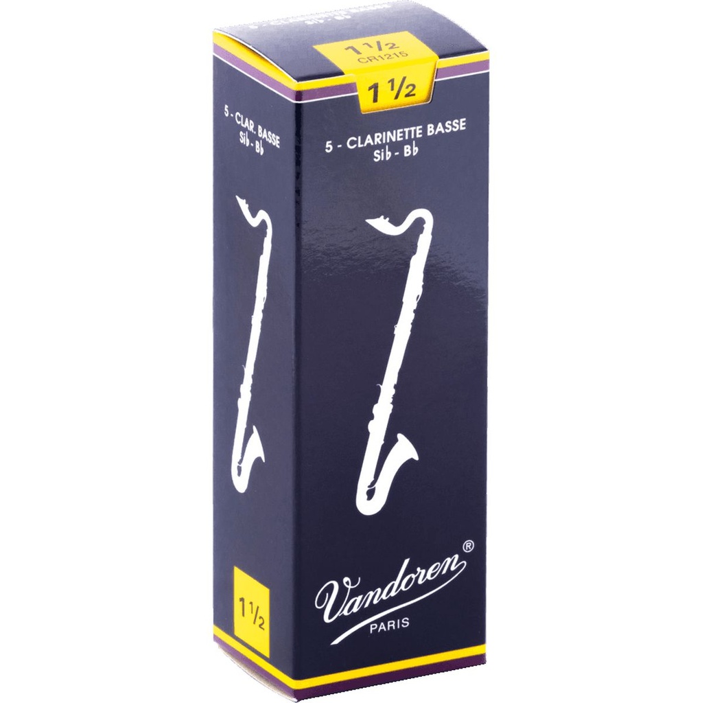 Vandoren Reeds CR1215 Bass-Clarinet Traditional 1.5