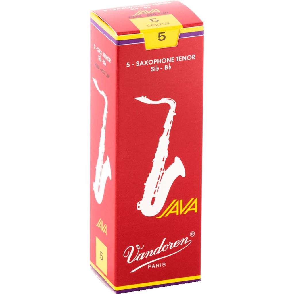 Vandoren Reeds SR275R Tenor-Sax Java Red 5