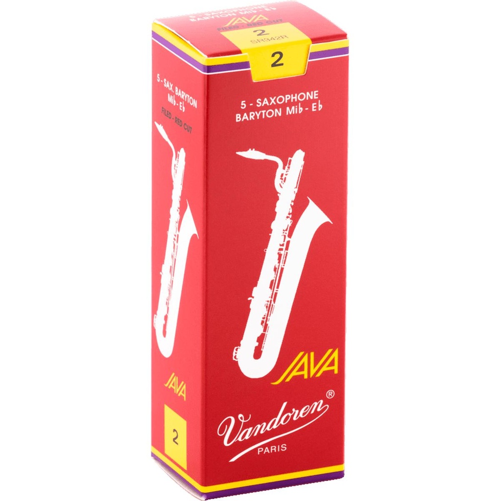 Vandoren Reeds SR342R Baritone-Sax Java Red 2