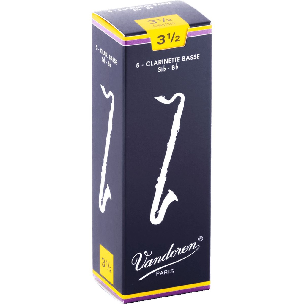 Vandoren Reeds CR1235 Bass-Clarinet Traditional 3.5