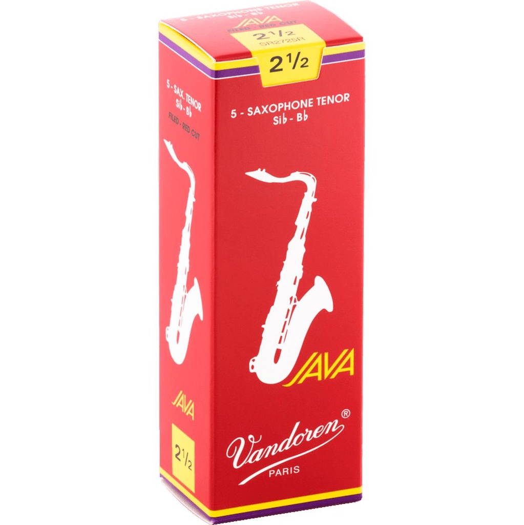 Vandoren Reeds SR2725R Tenor-Sax Java Red 2.5