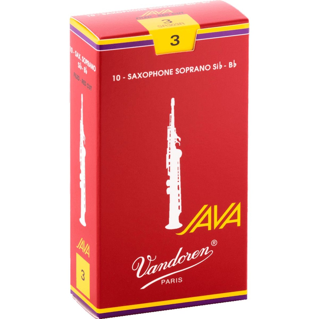 Vandoren Reeds SR303R Soprano-Sax Java Red 3