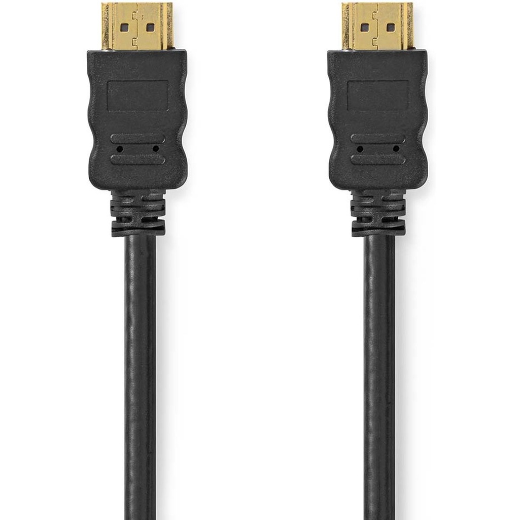 Nedis High Speed HDMI-Cable 4K@60Hz Arc 18 Gbps 3.00 M Round PVC Black Label