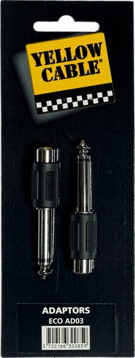 [AD03] Yellow Cable AD03 Adapter RCA Female - Jack TS (2)