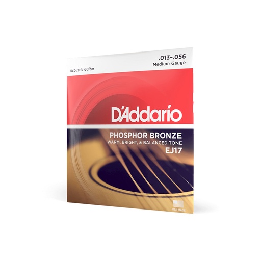 [019954121150] D'addario EJ17 Phosphor Bronze 13-56