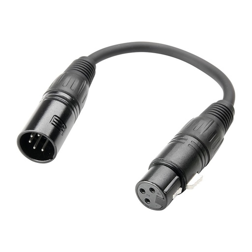 [K3DGF0020] Adam Hall K3DGF0020 Adapter XLR Male 5-Pole - 3-Pole Female 0.2m