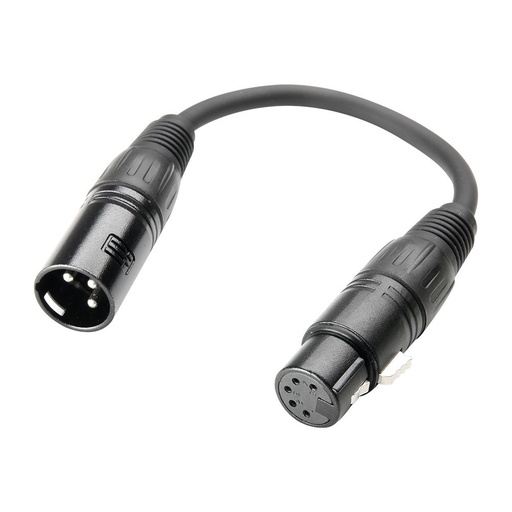 [K3DHM0020] Adam Hall K3DHM0020 DMX 3-Pole Male - 5-Pole Female