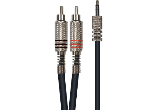 [3700166300620] Yellow Cable 2x RCA - 3.5mm ST. J. 3m