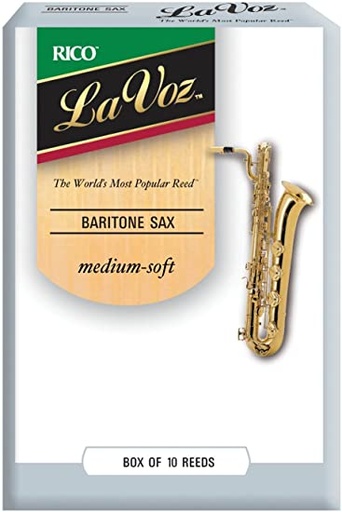[046716103826] Rico La Voz Sax Bariton Medium Soft        
