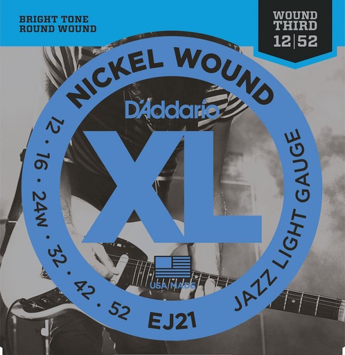 [EJ21] D'Addario EJ21 12-52 Jazz Light