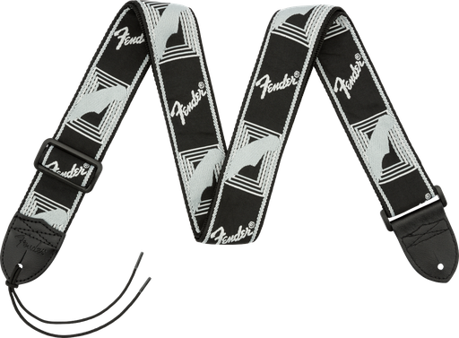 [0990681543] Fender Monogrammed Strap Black/Light Grey/Dark Grey