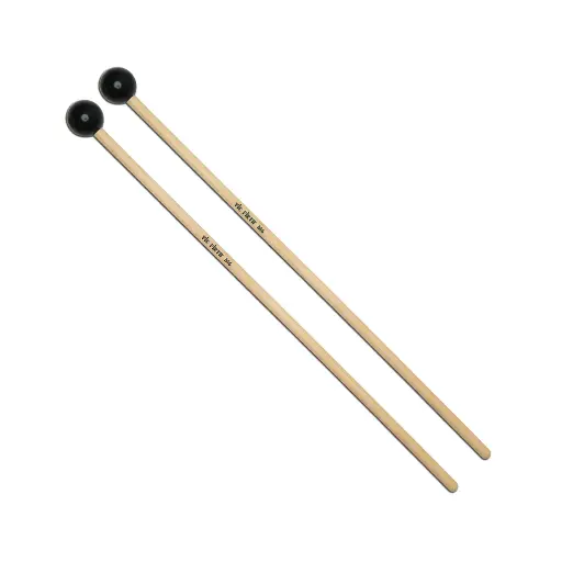 [750795001859] Vic Firth M6 American Custom Keyboard Hard Black Phenolic 1" Mallets