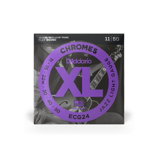 [ECG24] D'Addario ECG24 11-50 Chromes Flat Wound