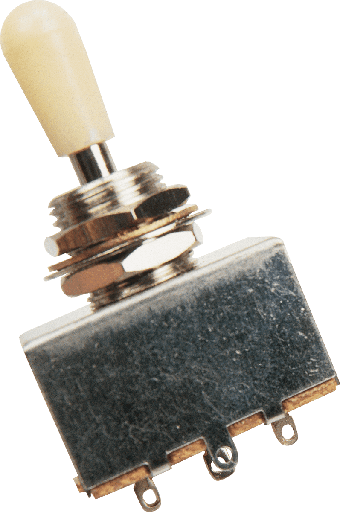 [EZ1180W] Yellow Parts EZ1180W 3-Position Switch LP-Style White Tip
