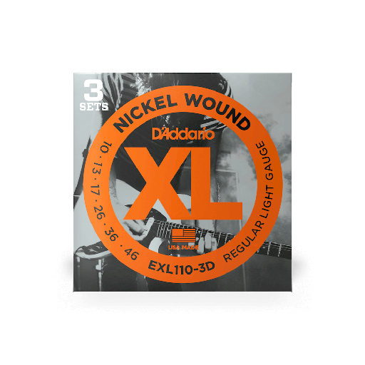 [EXL110-3D] D'Addario EXL110-3D 10-46 3-Pack