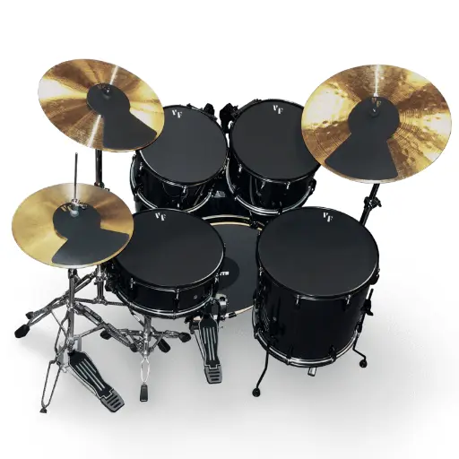 [MUTEPP4] Vic Firth MUTEPP4 Drum & Cymbal Mute Prepack 10/12/14x2/22 Hihat And Cymbals
