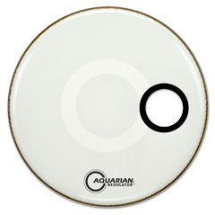 [659007005565] Aquarian 22" Bass Drum Front Head, Regulator, hole, white