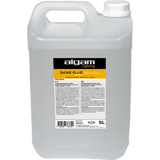 [FOG-QD-5L] Algam Lighting FOG-QD-5L Smoke Fluid Quick Dissipating 5L