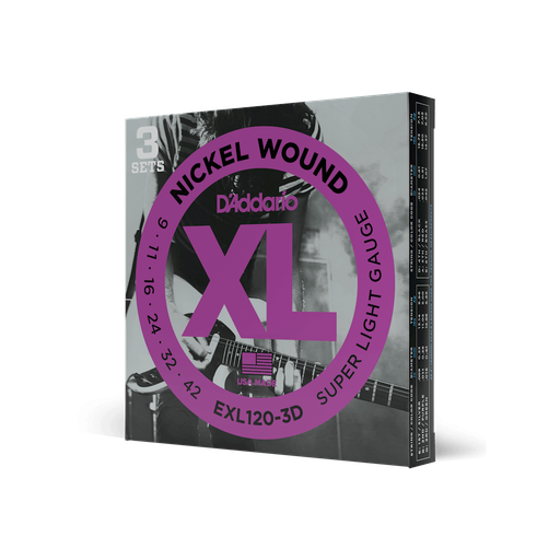 [EXL120-3D] D'Addario EXL120-3D 9-42 3-Pack