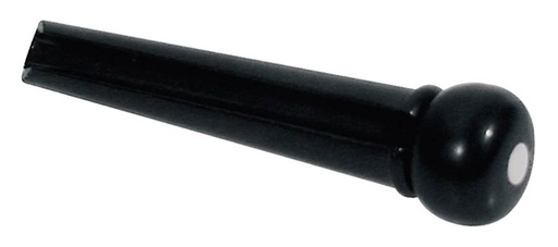 [2086] Boston 2086 Bridge Pins 12 Pack Black With White Dot