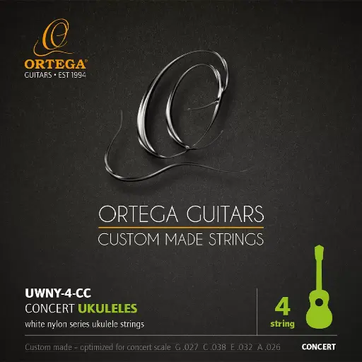 [UWNY-4-CC] Ortega UWNY-4-CC Concert Ukulele Set White Nylon