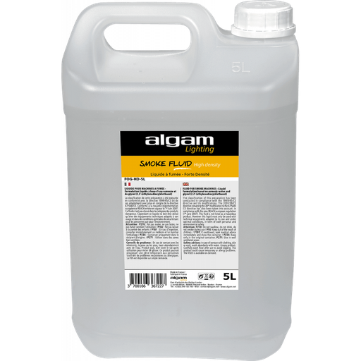 [FOG-HD-5L] ALGAM LIGHTING Fog fluid - Zware densiteit - 5 liter